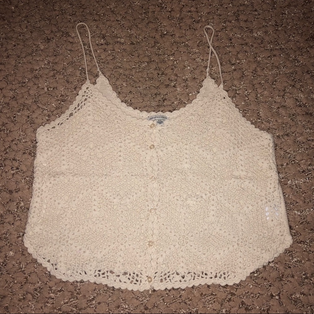 American Eagle Crochet Top